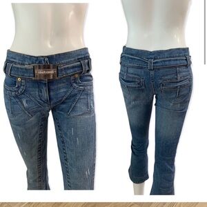 Roberto Cavalli Vintage Y2K Crop Denim